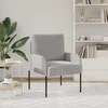 Sofa Sofos su pagalve 55cm Šviesiai pilka fanera