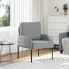 Sofa Sofos su pagalve 55cm Šviesiai pilka fanera