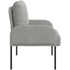 Sofa Sofos su pagalve 55cm Šviesiai pilka fanera