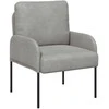 Sofa Sofos su pagalve 55cm Šviesiai pilka fanera