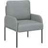 Sofa Sofos su pagalve 55cm Šviesiai pilka fanera