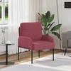 Sofa Sofos su pagalve 55cm Vyno raudona fanera