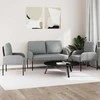 Sofa Sofų komplektai 3 pcs Šviesiai pilka 115 x 56 x 80 cm fanera