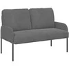 Sofa Sofų komplektai 3 pcs Tamsiai pilka 115 x 56 x 80 cm fanera