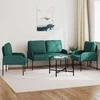 Sofa Sofų komplektai 3 pcs Tamsiai žalia 115 x 56 x 80 cm fanera