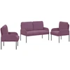 Sofa Sofų komplektai 3 vnt. Violetinė fanera