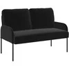Sofa Sofų komplektai su pagalve 3 pcs Juoda 115 x 56 x 80 cm fanera