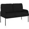 Sofa Sofų komplektai su pagalve 3 pcs Juoda 115 x 56 x 80 cm fanera