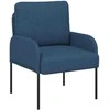 Sofa Sofų komplektai su pagalve 3 pcs Mėlyna 115 x 56 x 80 cm fanera