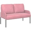 Sofa Sofų komplektai su pagalve 3 pcs Rožinė 115 x 56 x 80 cm fanera
