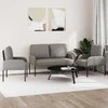 Sofa Sofų komplektai su pagalve 3 pcs Taupe 115 x 56 x 80 cm fanera