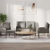 Sofa Sofų komplektai su pagalve 3 pcs Taupe 115 x 56 x 80 cm fanera
