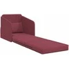 Sofa lova Vyno raudona 65 x 80 x 83 cm audinys