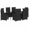 Lauko baldų komplektas Sofa Stalo Rinkinys su pagalve su pagalve 7 pcs