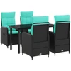 Sofa Stalo Rinkinys su pagalve su pagalve 5 pcs