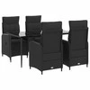 Sofa Stalo Rinkinys su pagalve su pagalve 5 pcs