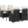Lauko baldų komplektas Sofa Stalo Rinkinys su pagalve su pagalve 5 pcs