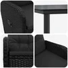 Lauko baldų komplektas Sofa Stalo Rinkinys su pagalve su pagalve 7 pcs