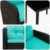 Sofa Stalo Rinkinys su pagalve su pagalve 5 pcs