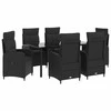 Lauko baldų komplektas Sofa Stalo Rinkinys su pagalve su pagalve 7 pcs