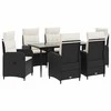 Lauko baldų komplektas Sofa Stalo Rinkinys su pagalve su pagalve 7 pcs