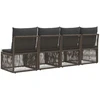 Sofa su keturiomis vietomis 4 pcs 4-Vietų skaičius Pilka