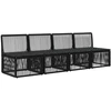 Sofa su keturiomis vietomis 4 pcs 4-Vietų skaičius Juoda