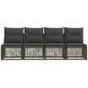Sofa su keturiomis vietomis 4 pcs 4-Vietų skaičius Pilka