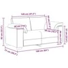Dvivietė sofa Taupe 160 cm audinys