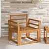 Lauko sofa Kietos akacijos mediena Natūrali
