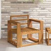 Lauko sofa Kietos akacijos mediena Natūrali