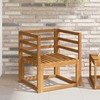 Lauko sofa Kietos akacijos mediena Natūrali