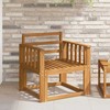 Lauko sofa Kietos akacijos mediena Natūrali