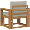 Lauko sofa Tvirta akacijos mediena ir poliesteris