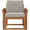 Lauko sofa Tvirta akacijos mediena ir poliesteris