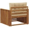 Lauko sofa Tvirta akacijos mediena ir poliesteris
