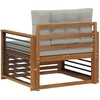 Lauko sofa Tvirta akacijos mediena ir poliesteris