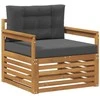 Lauko sofa Tvirta akacijos mediena ir poliesteris
