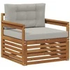 Lauko sofa Tvirta akacijos mediena ir poliesteris