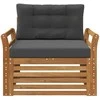 Lauko sofa Tvirta akacijos mediena ir poliesteris