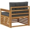 Lauko sofa Tvirta akacijos mediena ir poliesteris