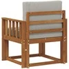 Lauko sofa Tvirta akacijos mediena ir poliesteris