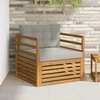 Lauko sofa Tvirta akacijos mediena ir poliesteris
