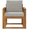 Lauko sofa Tvirta akacijos mediena ir poliesteris
