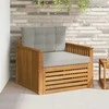 Lauko sofa Tvirta akacijos mediena ir poliesteris