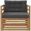 Lauko sofa Tvirta akacijos mediena ir poliesteris
