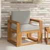 Lauko sofa Tvirta akacijos mediena ir poliesteris