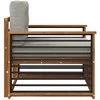 Lauko sofa Tvirta akacijos mediena ir poliesteris