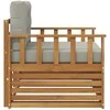 Lauko sofa Tvirta akacijos mediena ir poliesteris