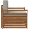 Lauko sofa Tvirta akacijos mediena ir poliesteris